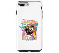 Retro 80s Tiger The Heavens are Roaring Psalm 19:1 Case for iPhone 7 Plus/8 Plus