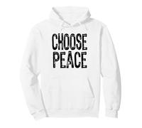 Retro 80s Wartime Choose Peace Anti War Political Message Pullover Hoodie