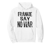 Retro 80s Wartime Frankie Say No War Political Message Pullover Hoodie