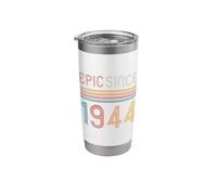Retro 82th Birthday Epic Since 1944 Stainless Steel Insulated Tumbler