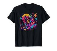 Retro 90s Bear Graphic Grizzly Vintage Synthwave T-Shirt