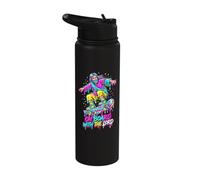 Retro 90s Drip On Board with The Lord Dripping Skater Jesus Stainless Steel Insulated Water Bottle