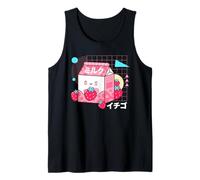 Retro 90s Japanese Carton Kawaii Strawberry Milk Tank Top