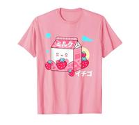Retro 90s Japanese Carton Pastelcore Kawaii Strawberry Milk T-Shirt