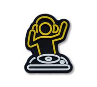RETRO - 90s NEON Cool DUDE DJ HEADPHONE - Charms For Crocs/Shoes - PVC - SIGN