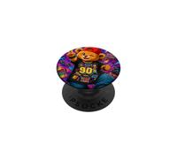 Retro 90s Nostalgia Cute Teddy Bear Hip Hop Cassette Graphic PopSockets Adhesive PopGrip