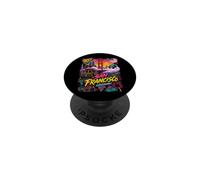 Retro 90s San Francisco California Skyline City By The Bay PopSockets Adhesive PopGrip