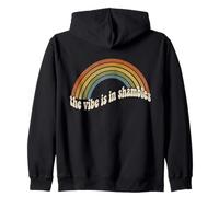 Retro 90s Style The Vibe is in Shambles Funny Vintage Zip Hoodie