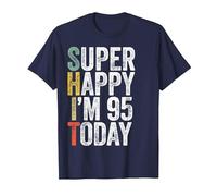 Retro 95 Years Old Vintage Funny 95th Birthday T-Shirt, Men, Navy Blue, 3X-Large