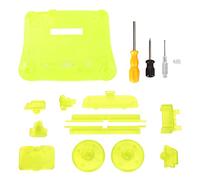 Retro ABS Replacement Case for N64, Game Console Replacement Shell, Sturdy Translucent Cover with Mounting Screwdriver, Power and Reset Buttons, Professional Upgrade for Retro Vide (Transparent Green)
