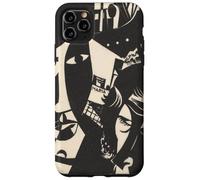 Retro Abstract Black and White Sailor Ship Faces Maria Art Case for iPhone 11 Pro Max