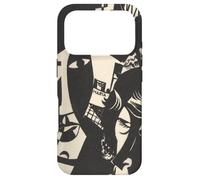 Retro Abstract Black and White Sailor Ship Faces Maria Art Case for iPhone 17 Pro