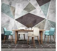 Retro Abstract Geometric Lines Patterns 3D Wallpaper Easy Install Feature Office Living Room Sofa Bedroom TV Background Wall Decoration-150cm×105cm