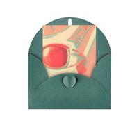 Retro Abstract Shades Blank Greeting Card, 4x6 Inches, #Holiday Greeting Card, Suitable For All Occasions.