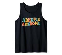 Retro ADHD is Awesome for Men Women Kids Tank Top