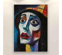 Retro Adult Puzzle 1000 Pieces Crying Woman on The Wall Puzzle Lover's Gift Suitable for Home Decoration Holiday Decoration