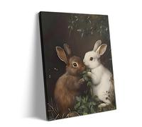 Retro Adult Puzzle 1000 Pieces Easter Romantic Natural Rabbit Cute Rabbit Animal Easter Gift for Friends and Family