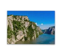 Retro Adult Puzzle 1000 Pieces Exploring The Breathtaking Djerdap Gorge Along The Tranquil Danube River in Serbia Holiday Fun and Modern Summer Home Decor
