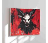 Retro Adult Puzzle 1000 Pieces Krampus Horror Christmas Difficult Puzzles,Large Cool Adult Holiday Puzzles