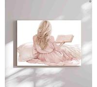 Retro Adult Puzzle 1000 Pieces Woman Reading Pink Parent-Child Family Leisure Entertainment Fun Interactive Exquisite Wooden Gift