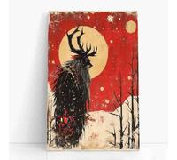 Retro Adult Puzzle 500 Pieces Horrible Christmas Colorful Cultural Challenge Art Puzzle Holiday Christmas New Year Decoration