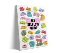Retro Adult Puzzle 500 Pieces Inspiring Self-Love Guide Positive Affirmations for Mental Health Inspiring Love and Confidence