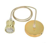 Retro Aesthetic Ceiling Pendant Light Kit with E27 Compatibility, Perfect for Various Home Environments (Gold)