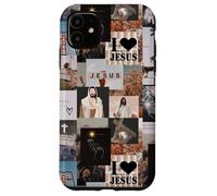 Retro Aesthetic Christian Jesus Bible Verse Collage Art Case for iPhone 11