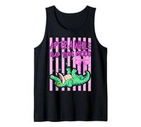 Retro After A While Striped Preppy Crocodile Summer Coastal Tank Top