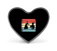 Retro Aikido Martial Heart Enamel Lapel Pin Backpack Brooches Badge Jewelry Aesthetic Jackets Hats Decor Art