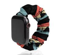 Retro Aikido Martial Scrunchies Watch Band Compatible with IWacth Series Replacement Strap 38mm/40mm