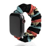 Retro Aikido Martial Scrunchies Watch Band Compatible with IWacth Series Replacement Strap 42mm/44mm