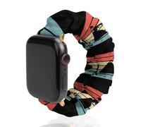 Retro Aikido Martial Scrunchies Watch Band Compatible with IWacth Series Replacement Strap 42mm/44mm