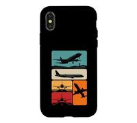 Retro Airplane Aviation Pilot Aircraft Lover Design Case for iPhone X/XS
