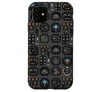 retro Airplane Cockpit Dashboard Aviation for pilot design Case for iPhone 11