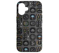 retro Airplane Cockpit Dashboard Aviation for pilot design Case for iPhone 16