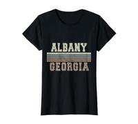 Retro Albany Georgia Value Graphic T-Shirt, Women, Black, M