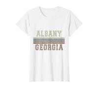 Retro Albany Georgia Value Graphic T-Shirt, Women, White, S