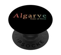 Retro Algarve State of Mind Minimalist Travel Quote PopSockets Adhesive PopGrip