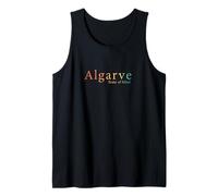 Retro Algarve State of Mind Minimalist Travel Quote Tank Top