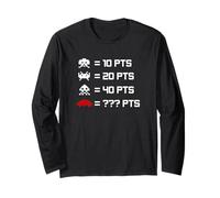 Retro Alien Invaders from Space - 80s 8-bit Video Game Shirt Long Sleeve T-Shirt