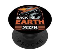 Retro Alien Invasion Sci-Fi Parody Design PopSockets Adhesive PopGrip