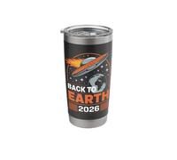Retro Alien Invasion Sci-Fi Parody Design Stainless Steel Insulated Tumbler