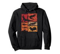 Retro Alligator Crocodile Gator Graphic For Zoo Animal Lover Pullover Hoodie
