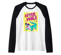 Retro Alligator Sunglasses After While Raglan Baseball Tee