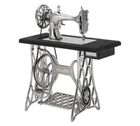 Retro Alloy Miniature Hand Sewing Machine, Sewing Machine Model, Exquisite Workmanship DIY Stitching Machinery for Doll House Furniture, Vintage Decorative Ornament