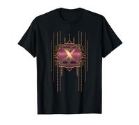 Retro Alphabet Glamour Initial Vintage Art Letter X Monogram Value Graphic T-Shirt