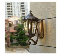Retro Aluminum Outdoor Wall Light Waterproof Glass Fixtures for Villa Porch Balcony and Kitchen Stylish Enclosure Lighting for Residential Spaces
