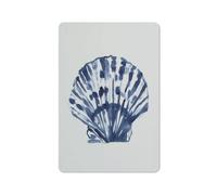 Retro Aluminum Sign Coastal Granddaughter Wall Art Decor, Navy Blue Coastal Conch Poster, Beachy Room Decor Aesthetic, Beach Wall Art For Teen Girls Bedroom, Vintage Decorations Artwork 5.5X8 Inch