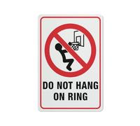 Retro Aluminum Tin Sign Do Not Hang On Ring Sign Outdoor for Business Workplace Office Home Delivery Signs Road Signs Garden Signs 12x8 inch